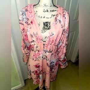 NWT Size 10 US floral backless dress PINK